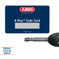 ABUS Granit Plus 470 U-Shackle Lock 230mm + 10/120 Cobra Cable (Gold Sold Secure)