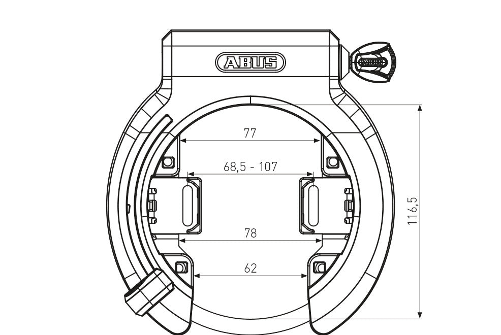 ABUS Granit Xplus 6950 Frame Lock