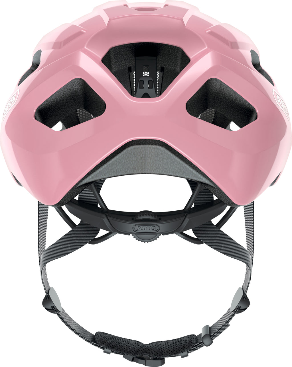ABUS Macator Road Helmet in Shiny Rose