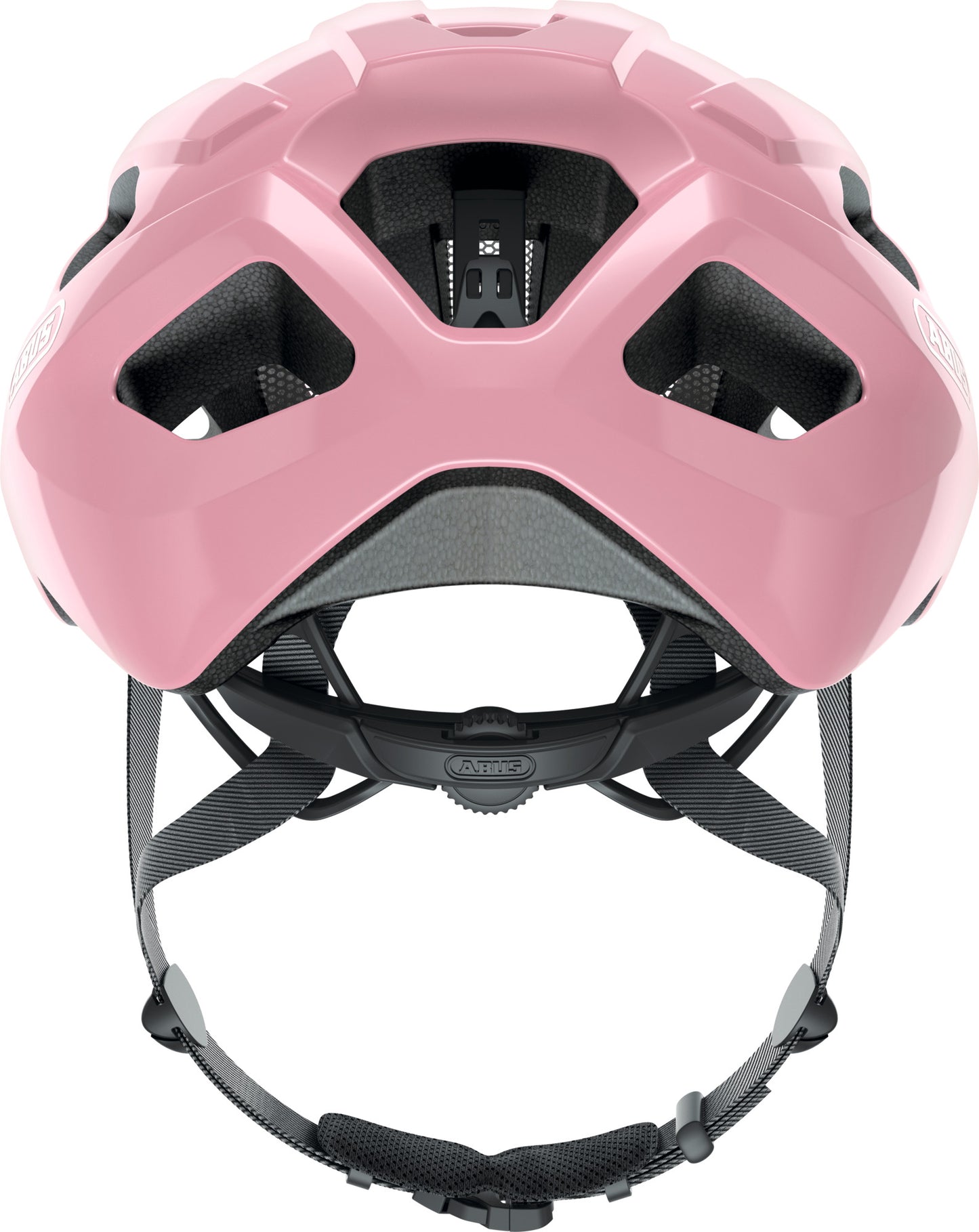 ABUS Macator Road Helmet in Shiny Rose