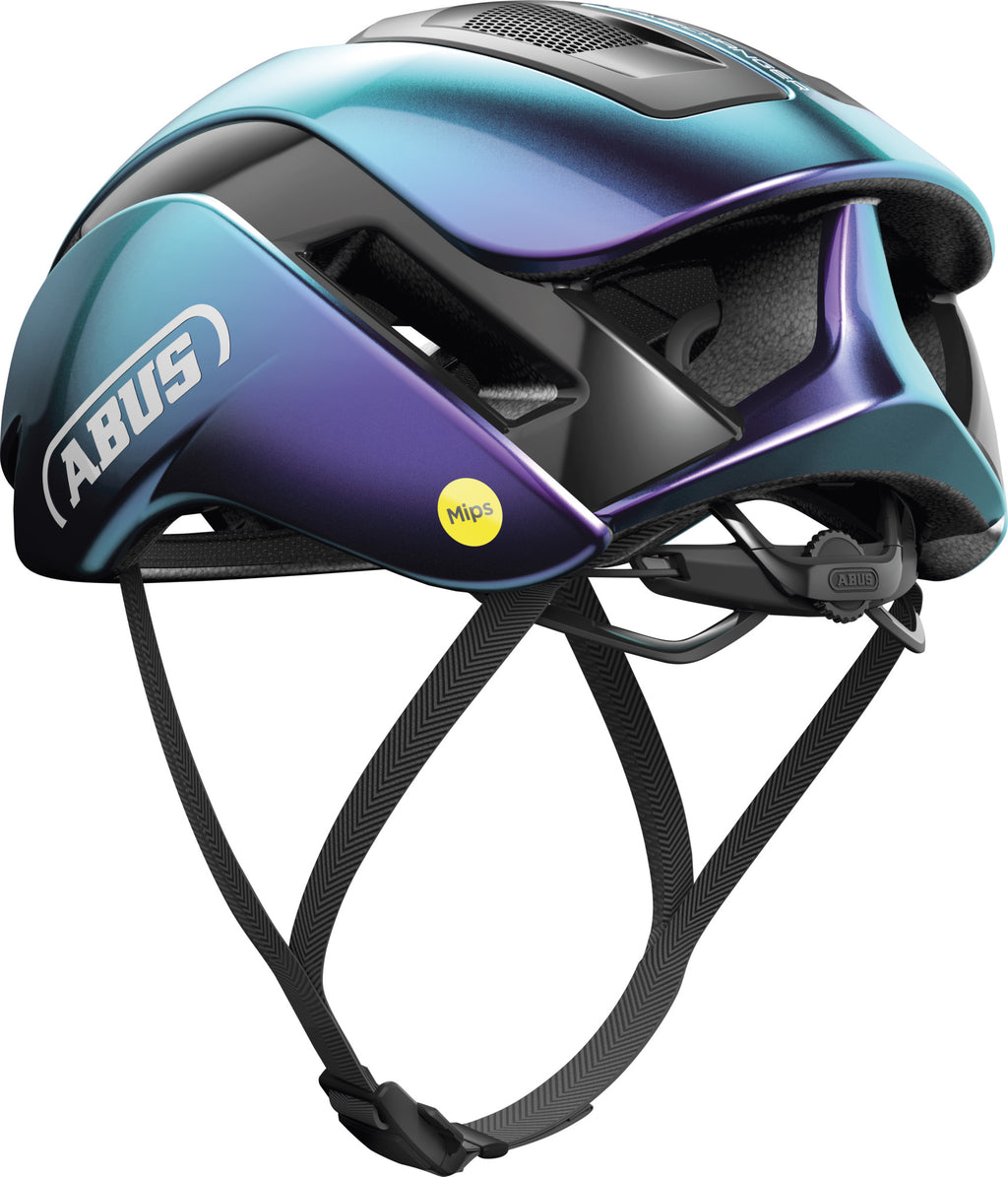 ABUS GameChanger 2.0  MIPS Road Aero Elite Helmet in Flip Flop Purple (Made in Italy)