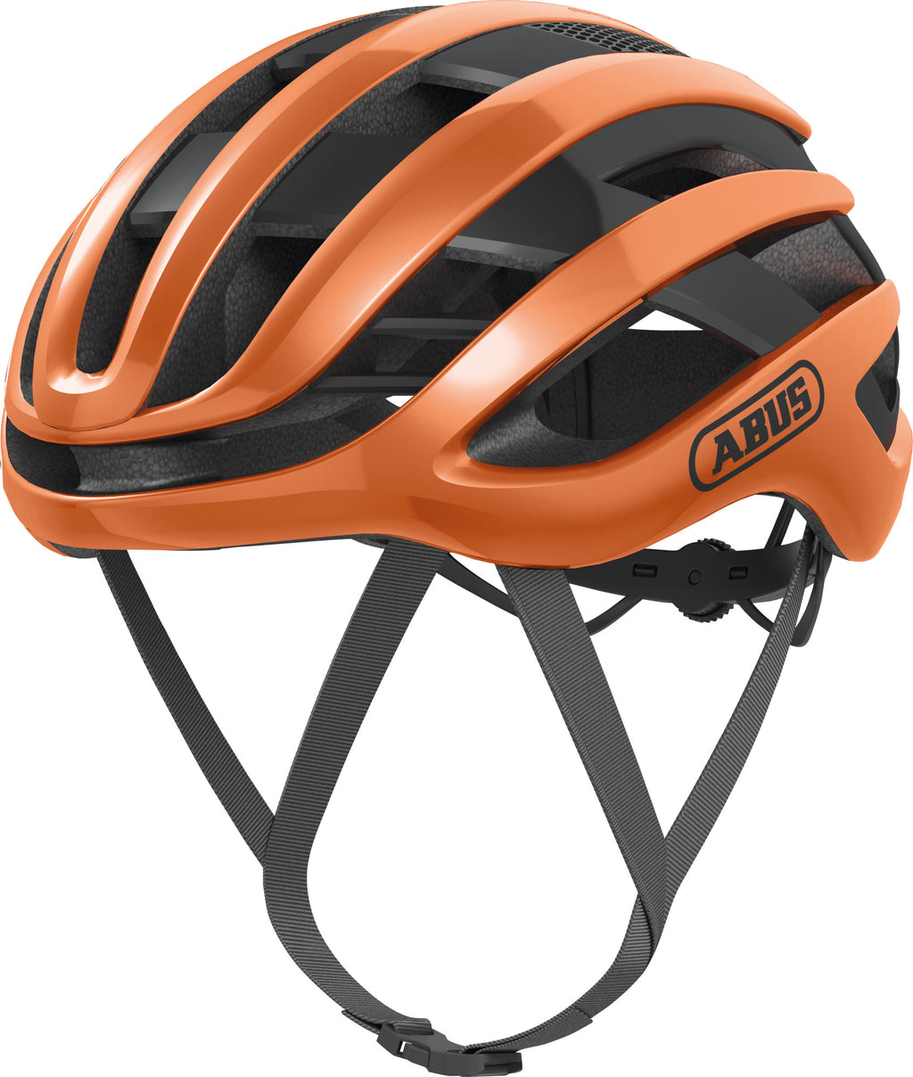 ABUS AirBreaker Road Elite Helmet in Goldfish Orange (Made in Italy)