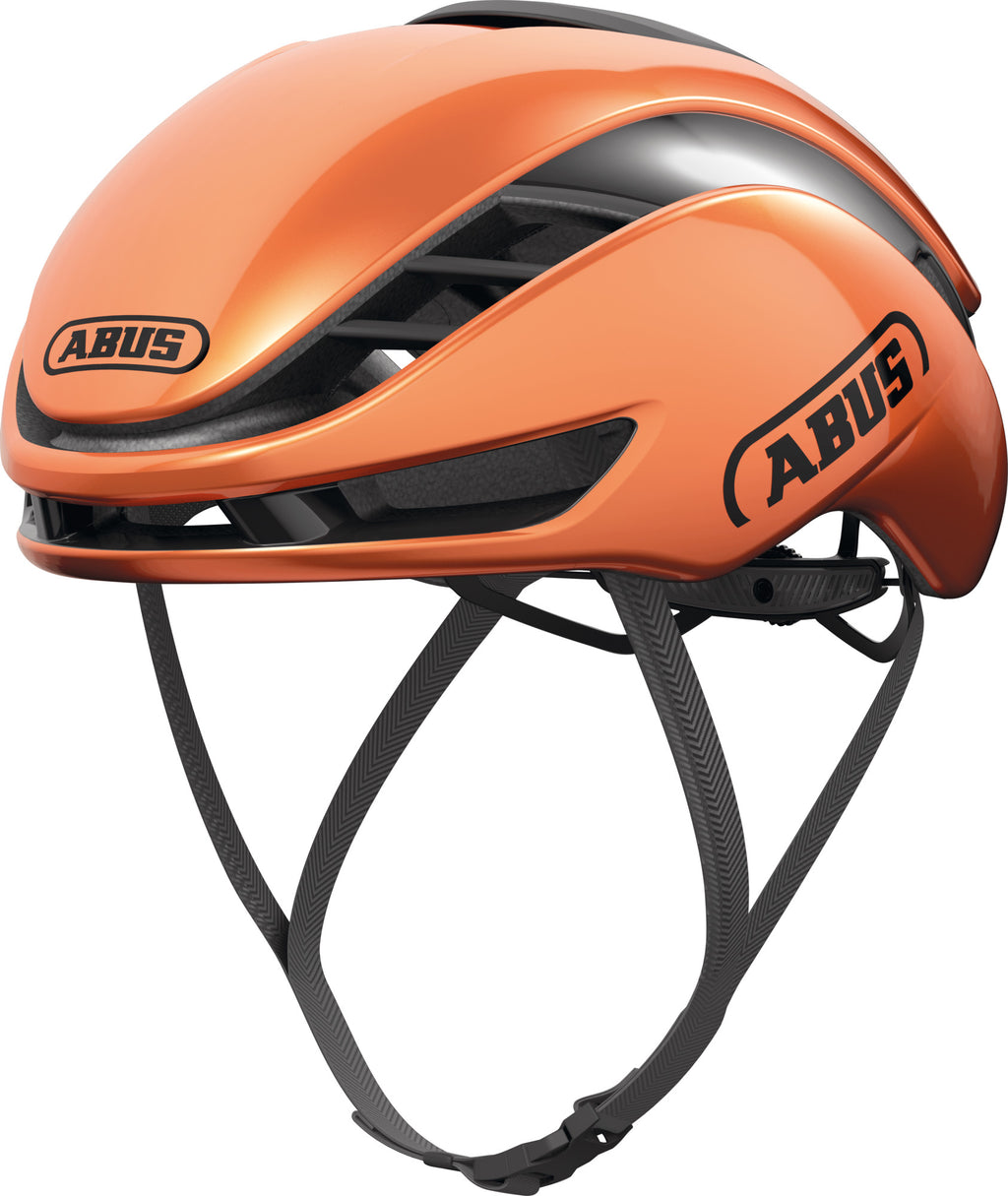 ABUS GameChanger 2.0 Road Aero Elite Helmet in Goldfish Orange (Made in Italy)