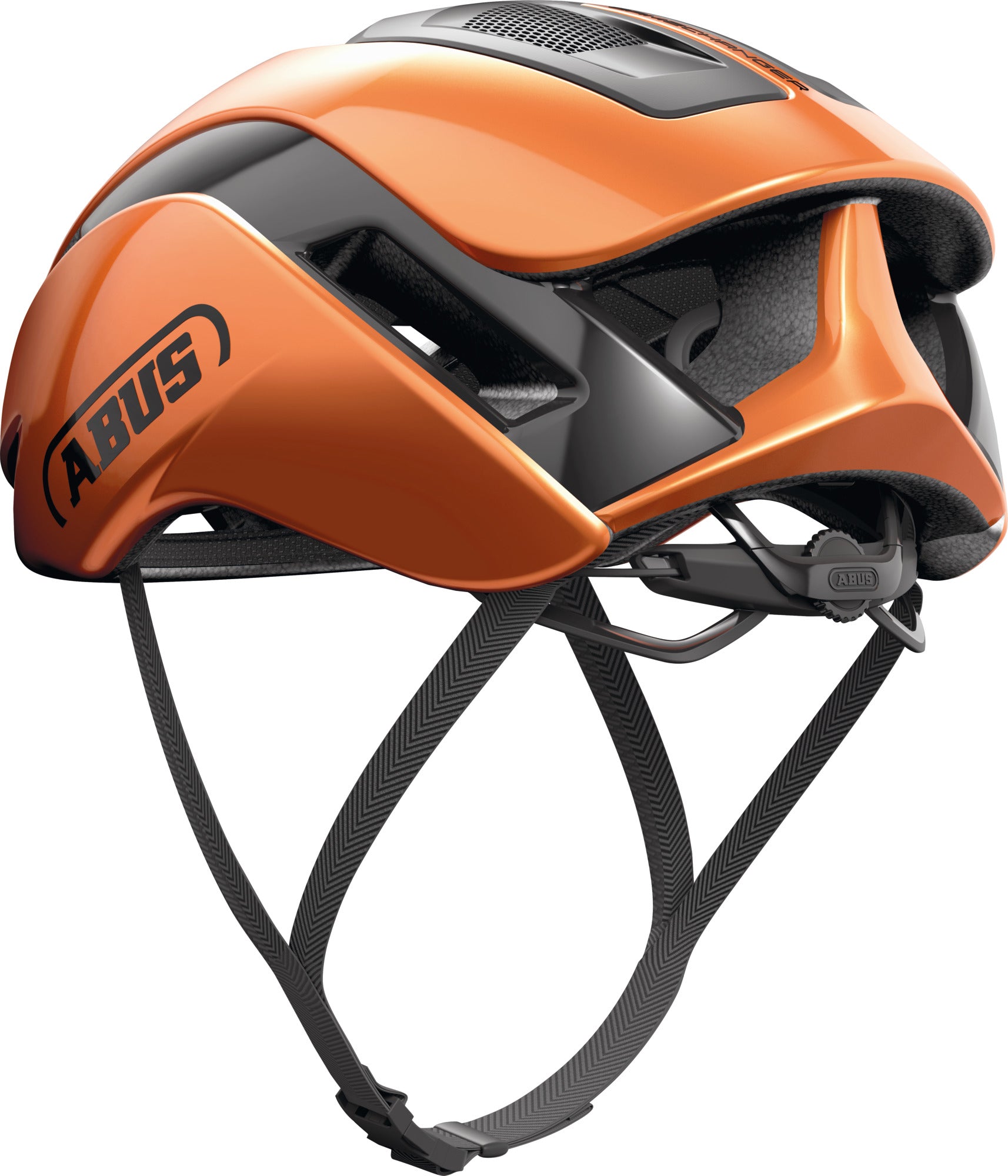 ABUS GameChanger 2.0 Road Aero Elite Helmet in Goldfish Orange (Made in Italy)
