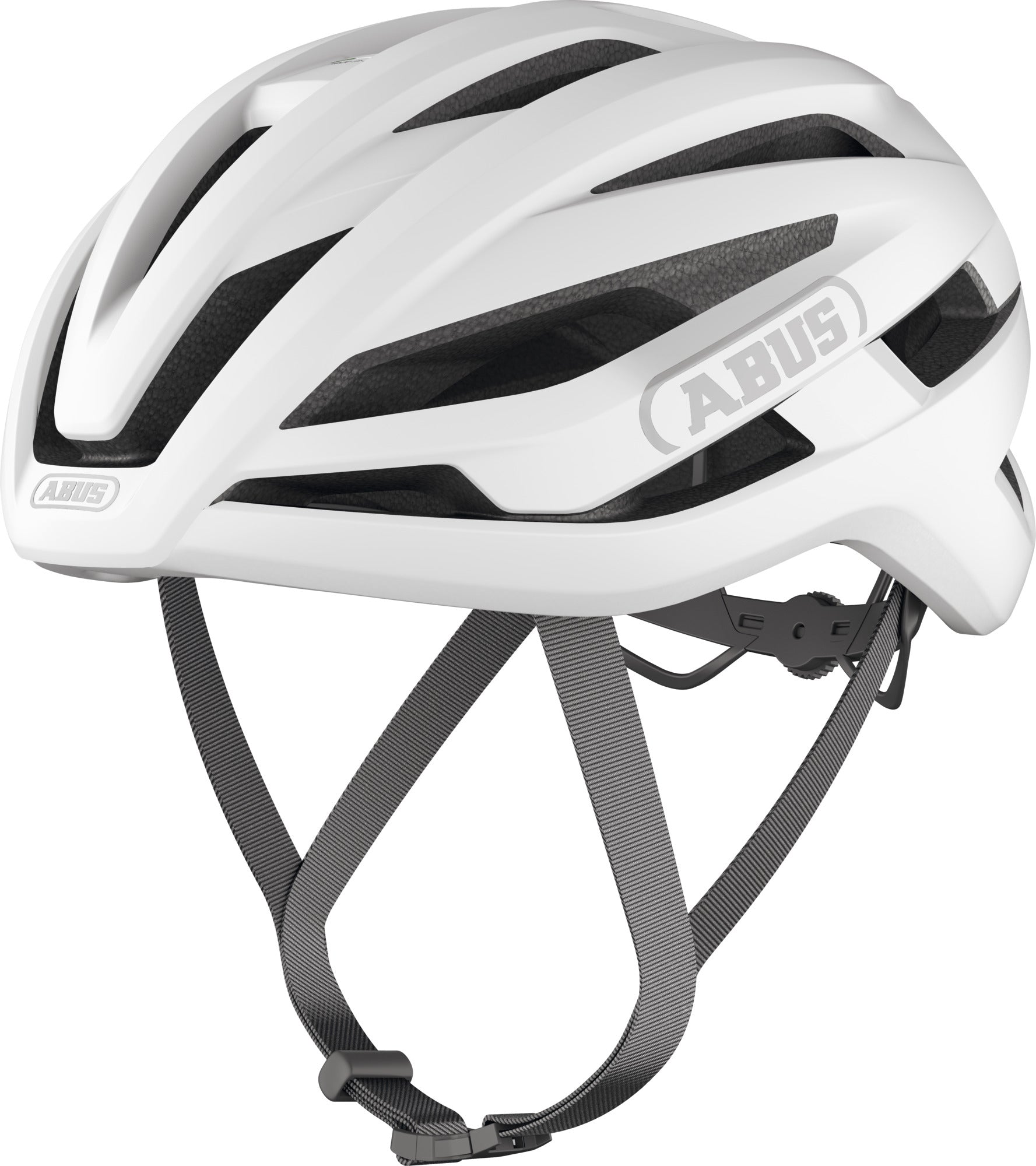 ABUS Stormchaser ACE Road Helmet in Polar White (Made in Italy)