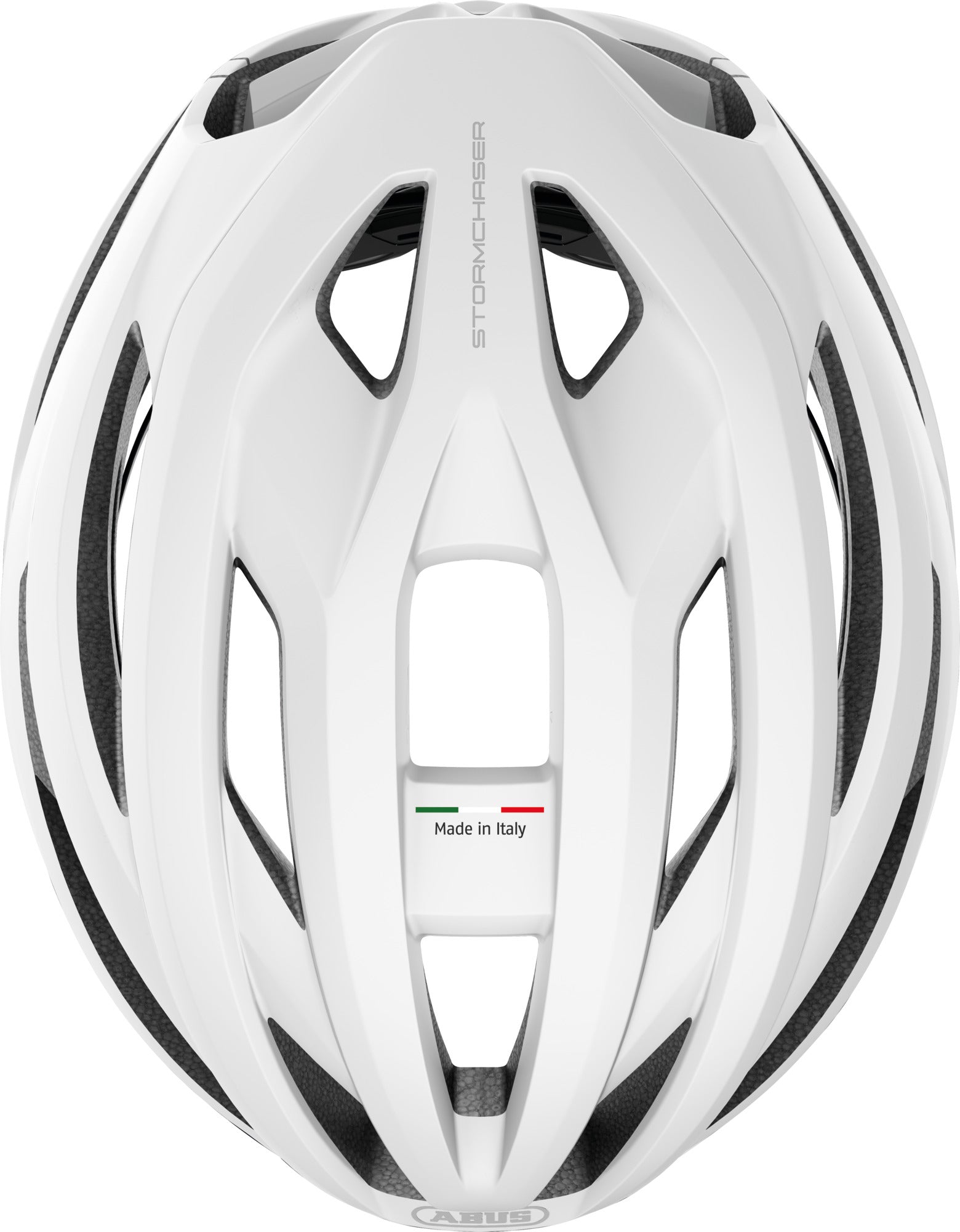ABUS Stormchaser ACE Road Helmet in Polar White (Made in Italy)