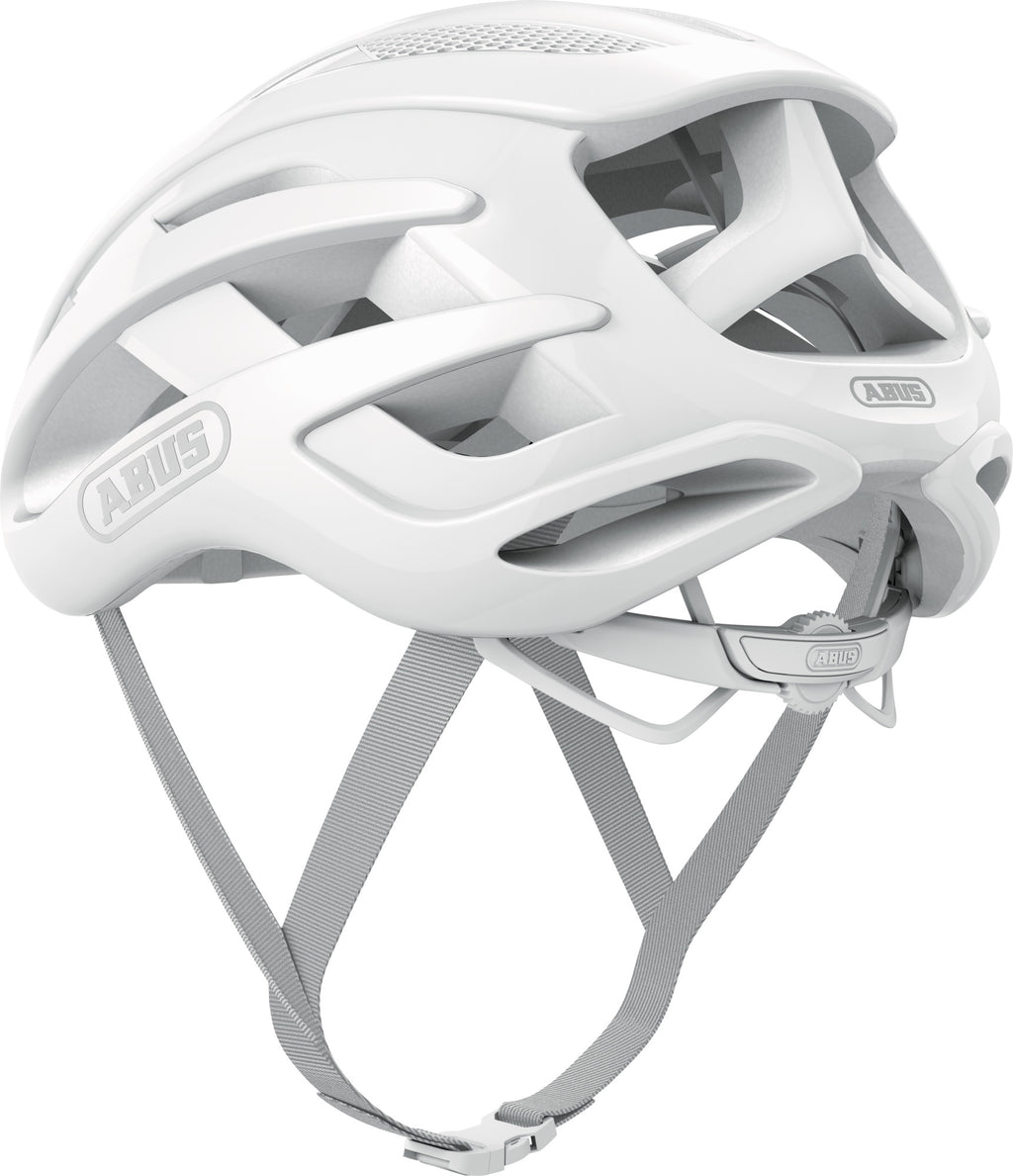 ABUS AirBreaker Road Elite Helmet in Pure White (Made in Italy)