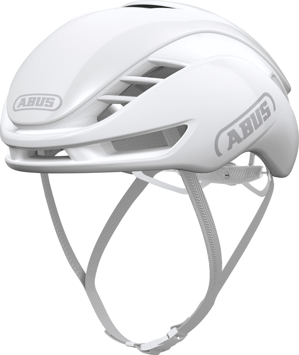 ABUS GameChanger 2.0 Road Aero Elite Helmet in Pure White (Made in Italy)