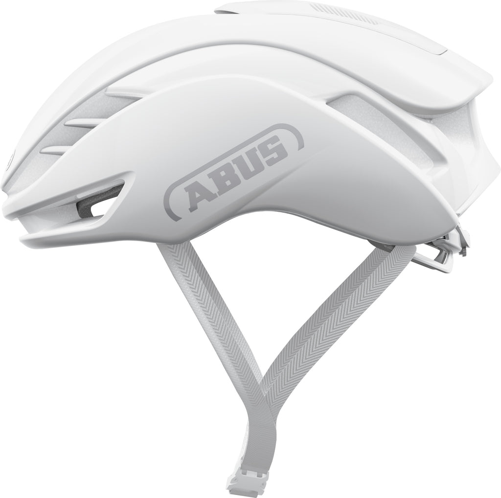 ABUS GameChanger 2.0 Road Aero Elite Helmet in Pure White (Made in Italy)