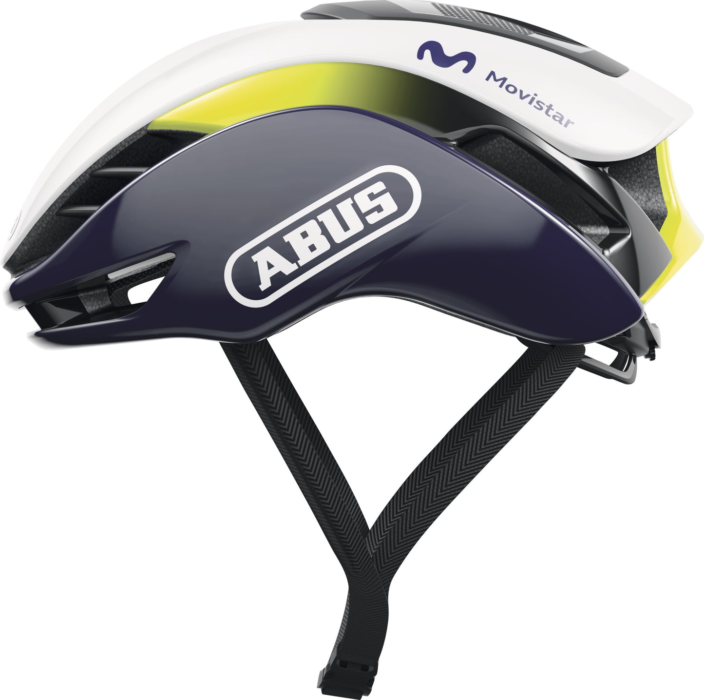 ABUS GameChanger 2.0 Road Aero Elite Helmet in Movistar Team (Made in Italy)