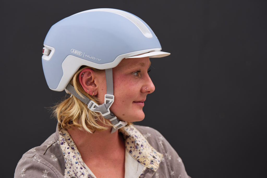 ABUS Hud-Y Pure Urban Helmet in Aqua