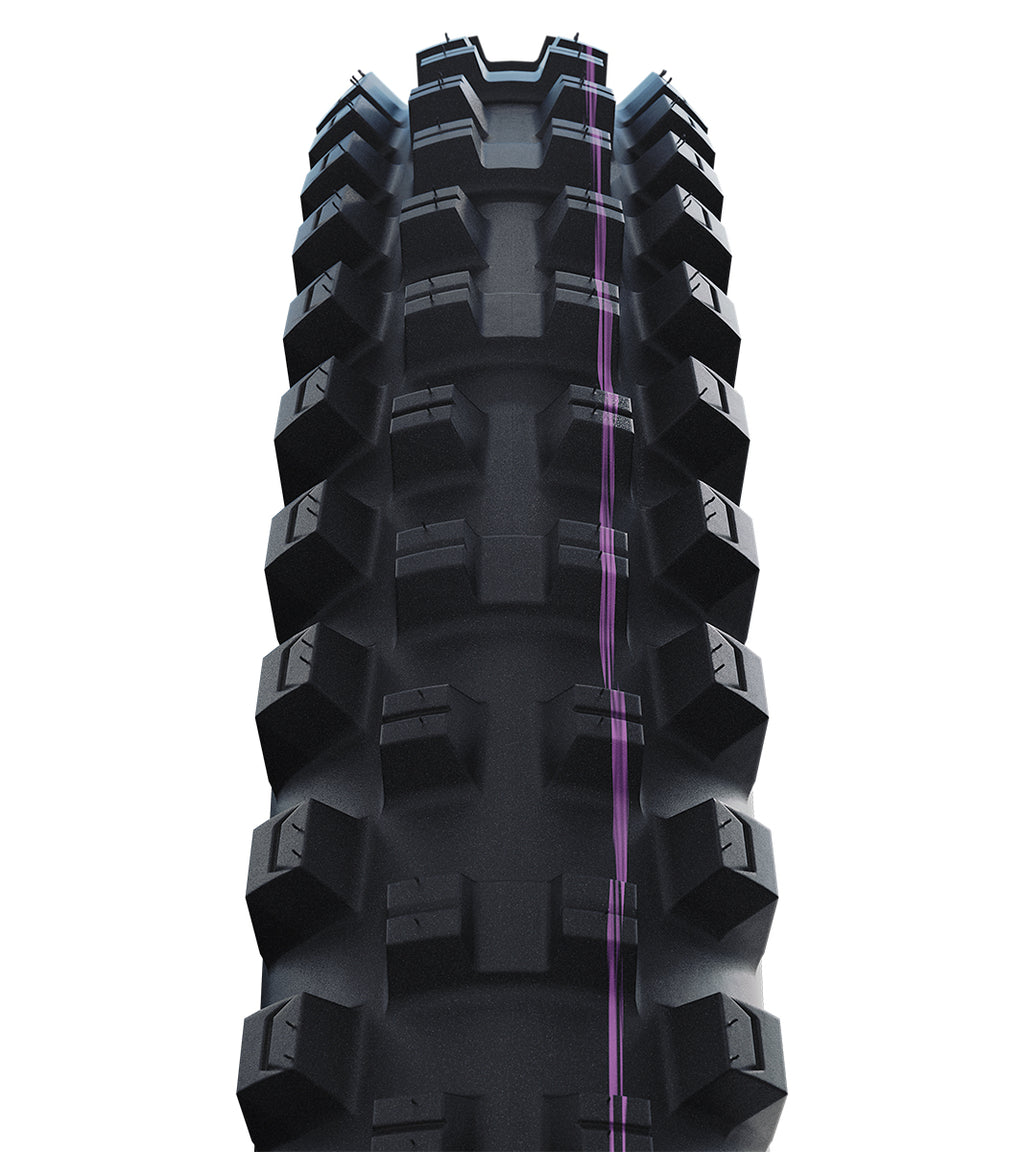 Schwalbe Shredda Radial Gravity Pro Ultra Soft MTB Tyre in Black 29 x 2.50" (Front) (Fold)