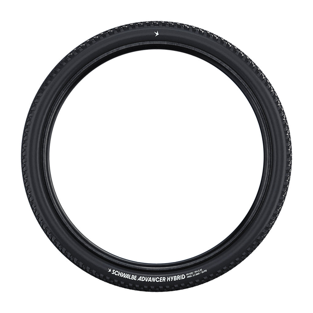 Schwalbe Advancer Hybrid MTB Tyre in Black/Reflex (Wired)