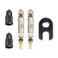 Weldtite Presta Valve Core & Caps Kit (pack of 2)