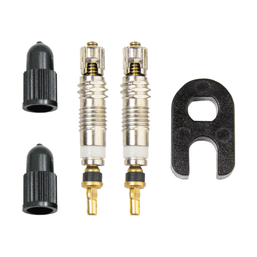 Weldtite Presta Valve Core & Caps Kit (pack of 2)