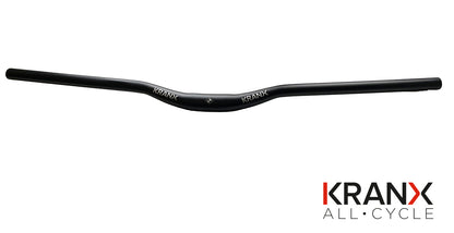 KranX 31.8mm Riser Alloy Handlebars in Black. Size: 800mm