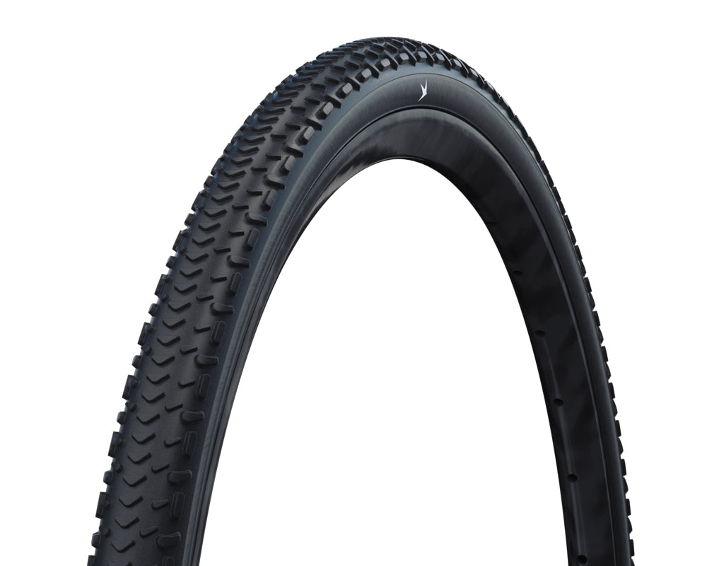 Schwalbe G-One RX Pro Super Race Evo V-Guard TLR Gravel Tyre in Black (Folding)