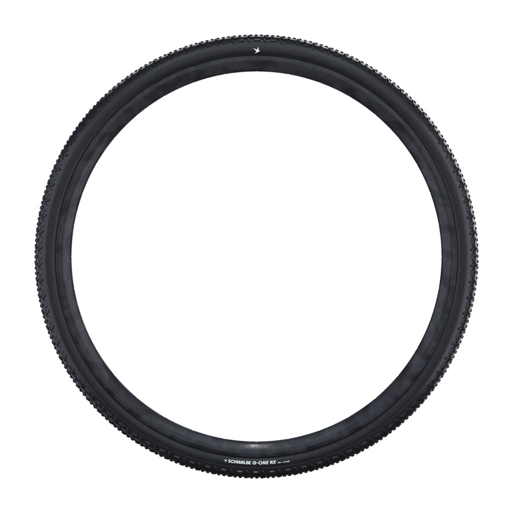 Schwalbe G-One RX Pro Super Race Evo V-Guard TLR Gravel Tyre in Black (Folding)