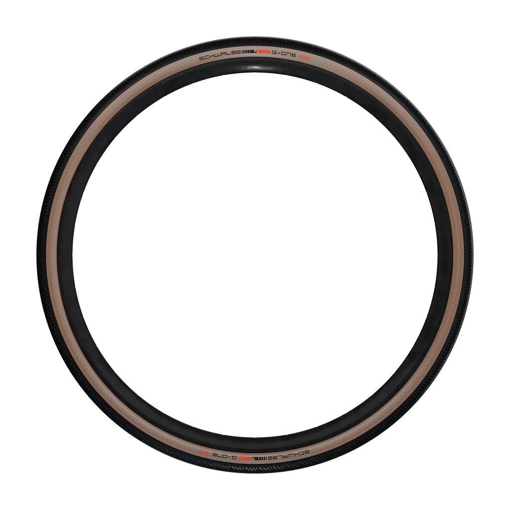 Schwalbe G-One RS Pro Super Race Evo V-Guard TLR Gravel Tyre in Black/Trans (Folding)