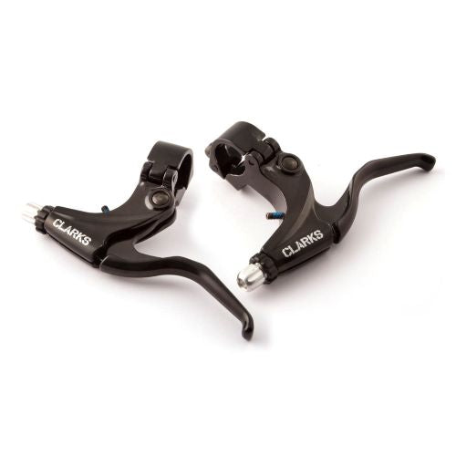 Clarks V-Brakeset F&R in Black inc. Cables, Steel Guide Pipes & Boots