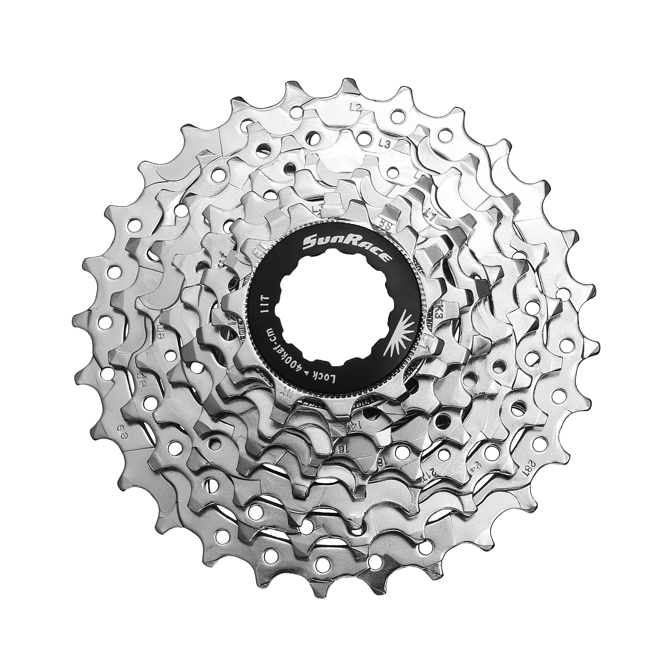 SunRace CSR86 - 8-Speed Road Cassette 12-25T in Nickel