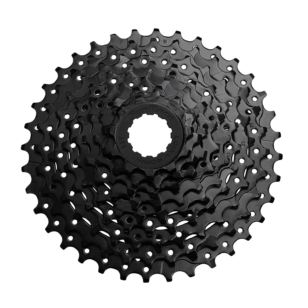 SunRace CSU9300 LinkGlide-Cues 9 Speed Cassette 11-36T in Black