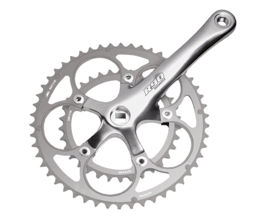 SunRace FCR9F - 9-Speed 50/34T Chainset 170mm Alloy Rings in Silver