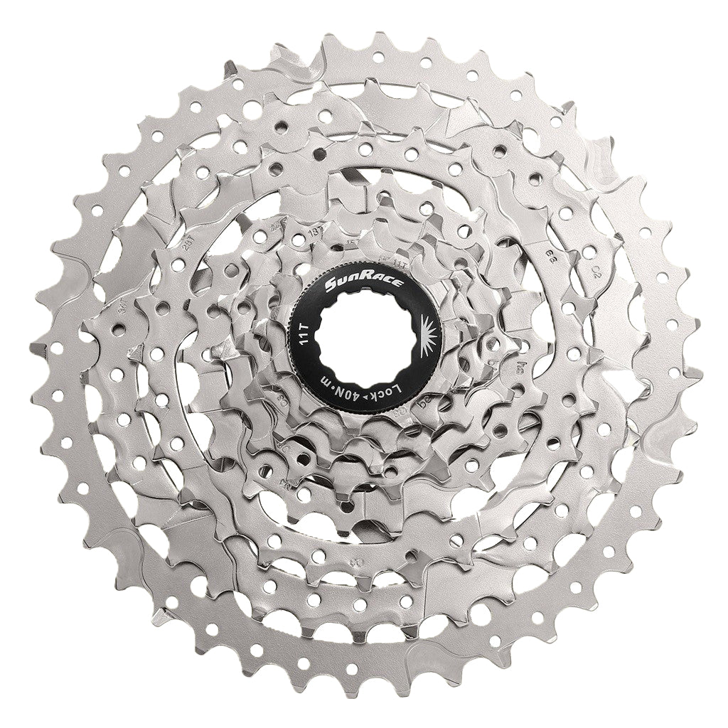 SunRace CSM680 - 8-Speed Road Cassette 11-42T in Nickel