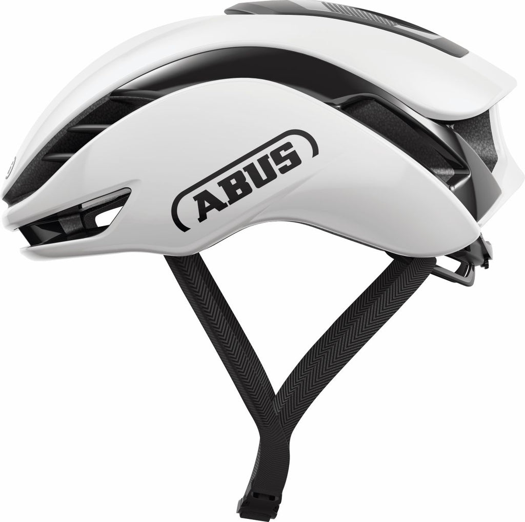 ABUS GameChanger 2.0 Road Aero Elite Helmet in Shiny White (Made in Italy)