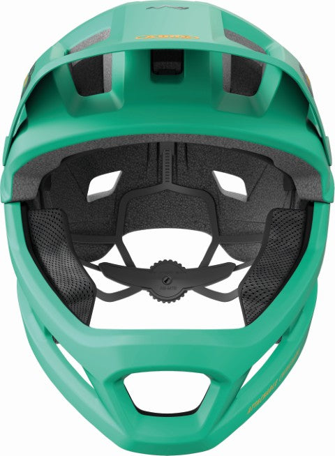 ABUS YouDrop FF Kids Full Face MTB Helmet in Sage Green (48-55cm)