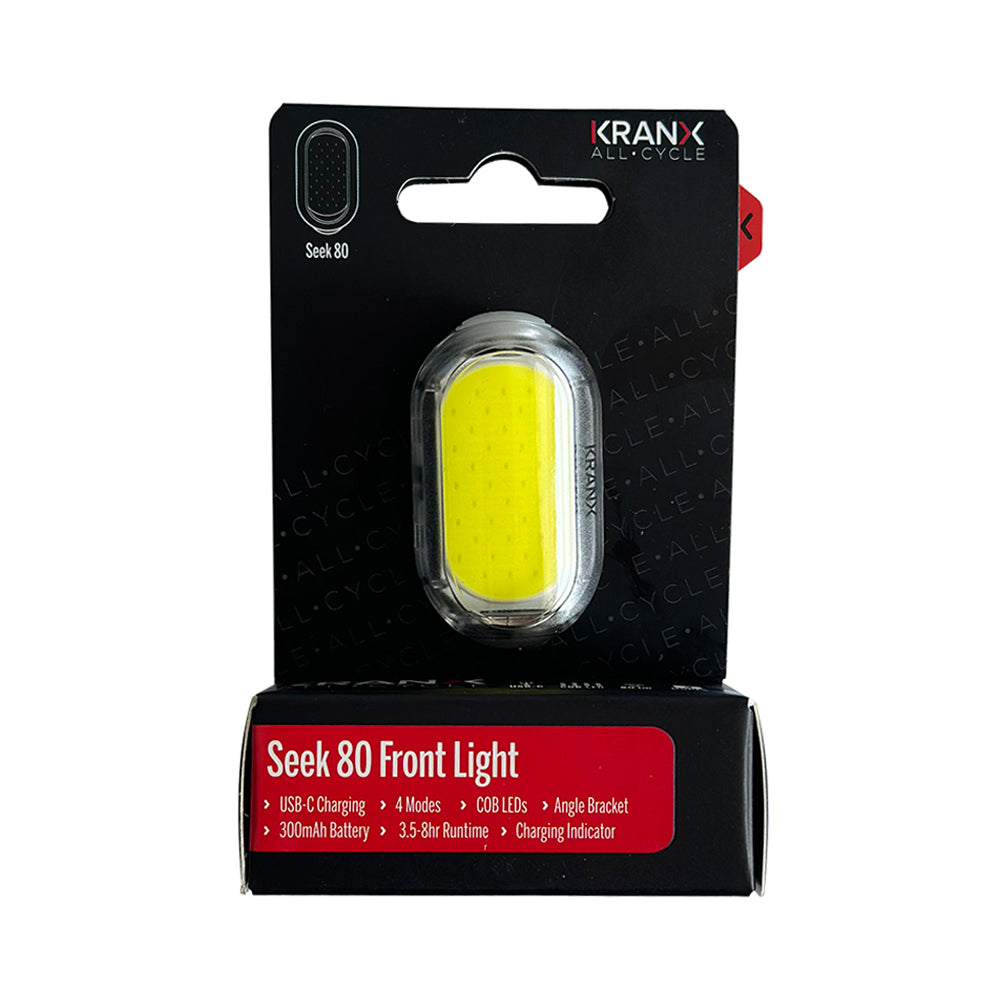 KranX Seek 80 USB-Rechargeable Front Light (80 Lumens)