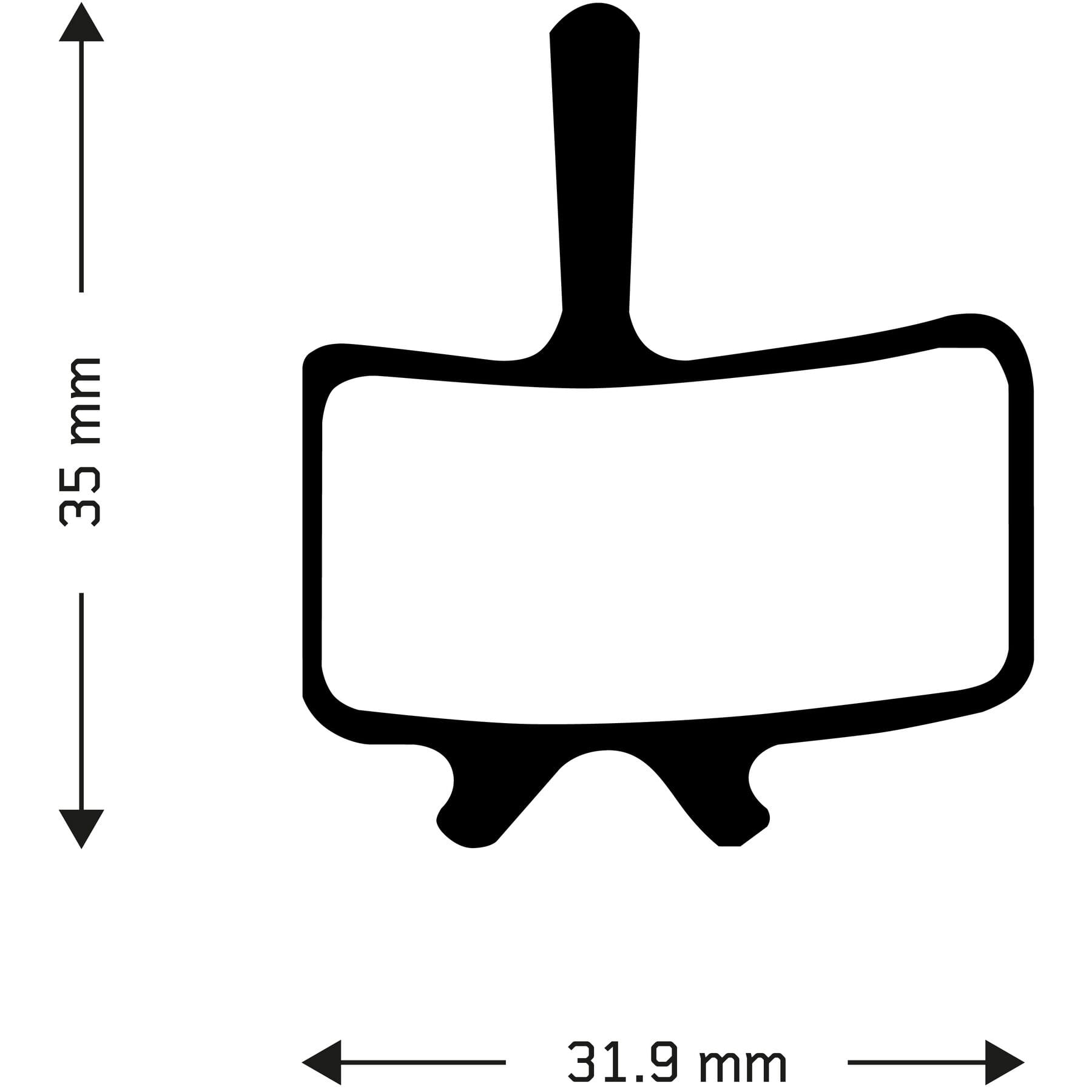 Organic Disc Brake Pads For Avid Mechanical Callipers Aztec