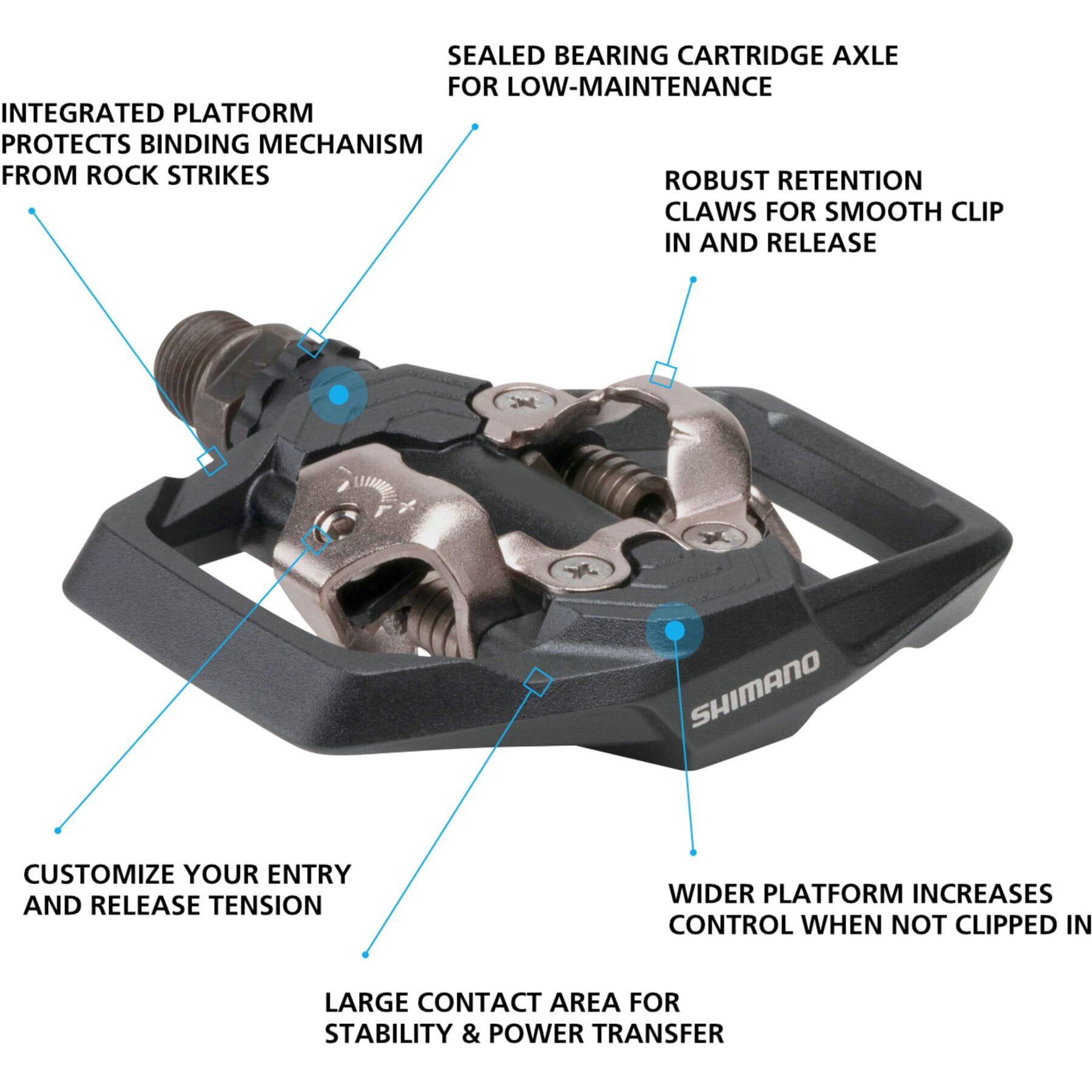 PD-ME700 SPD pedals, black