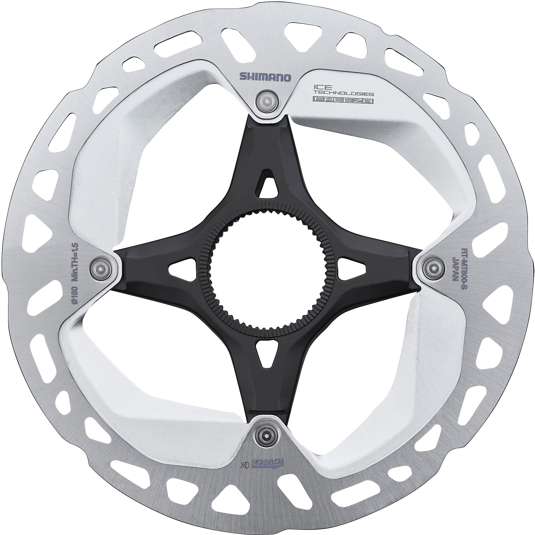 Rt-mt800 Disc Rotor With External Lockring, Ice Tech Freeza, Mm Shimano Deore Xt