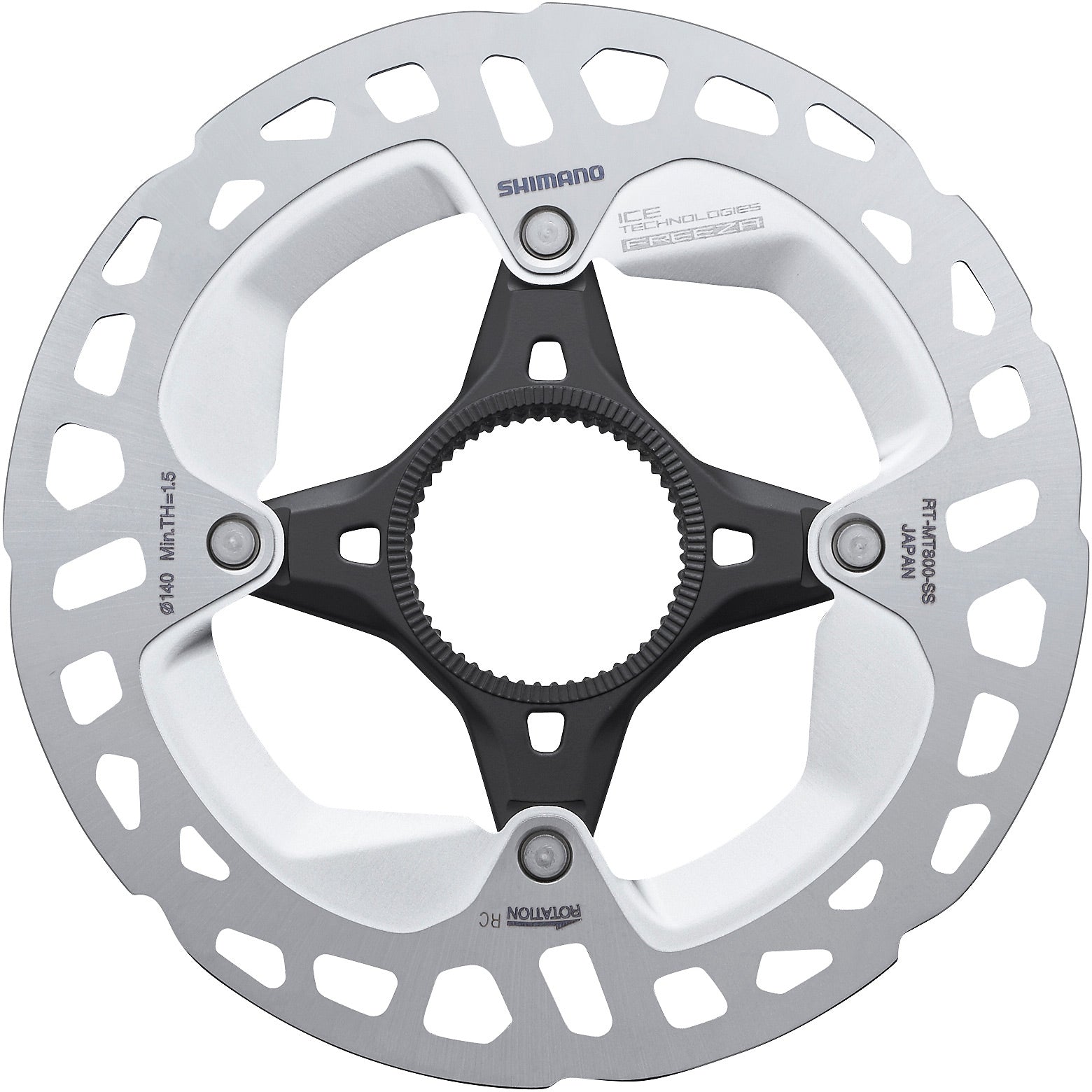 Rt-mt800 Disc Rotor With Internal Lockring, Ice Tech Freeza, Mm Shimano Deore Xt