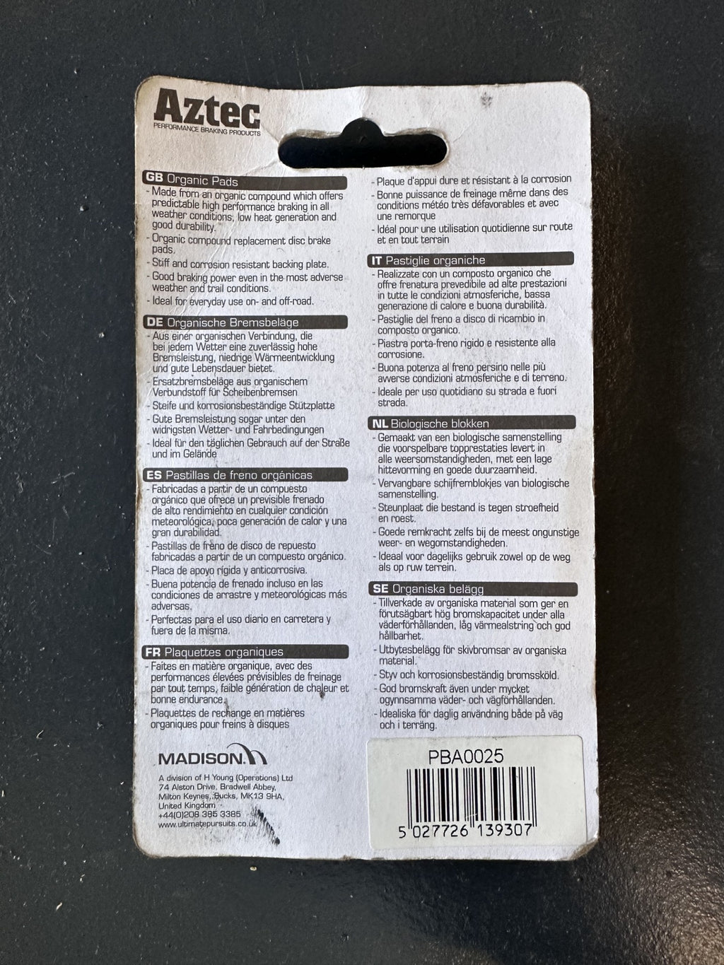 Aztec Performace Brake Products 10A-1