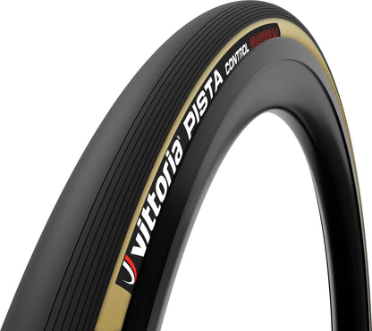 Pista Control 700x23c Fold Black Tan G2.0 Clincher Tyre Vittoria