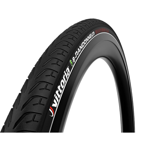 E-randonneur Rigid Full Black Refl G2.0 Tyre Vittoria