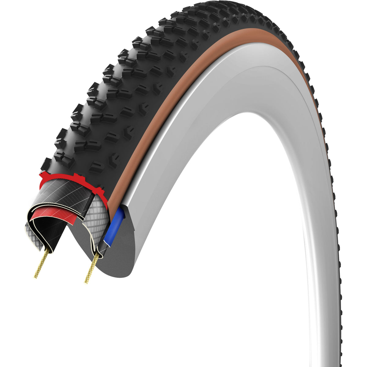 Vittoria Terreno T90 Mud 700x45c Gravel Endurance Brown G2.0 Tubeless Ready Tyre