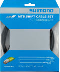 Mtb Gear Cable Set, Optislick Coated Stainless Steel Inners, Black Shimano Spares