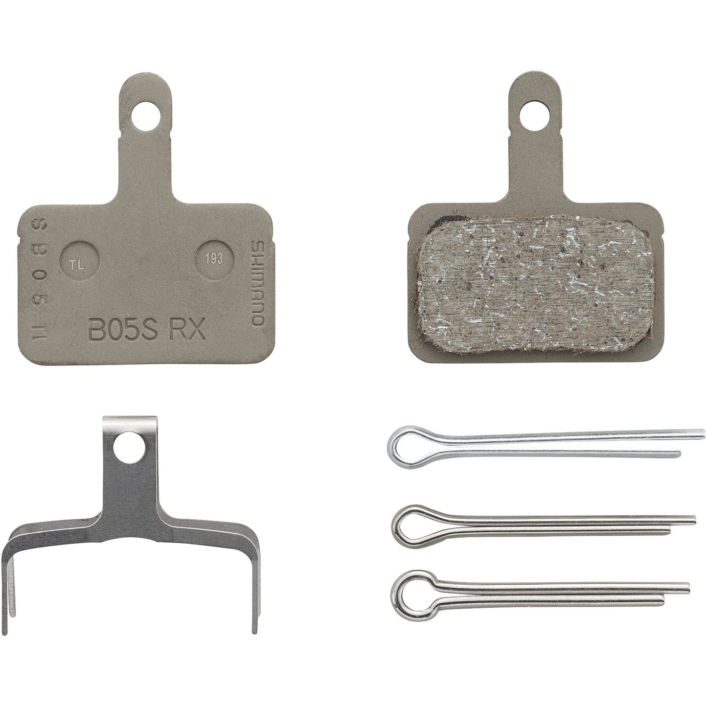 B05S Disc Brake Pads And Spring, Steel Backed, Resin