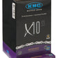 KMC X10 - 10 Speed Silver/Black Chain - Boxed