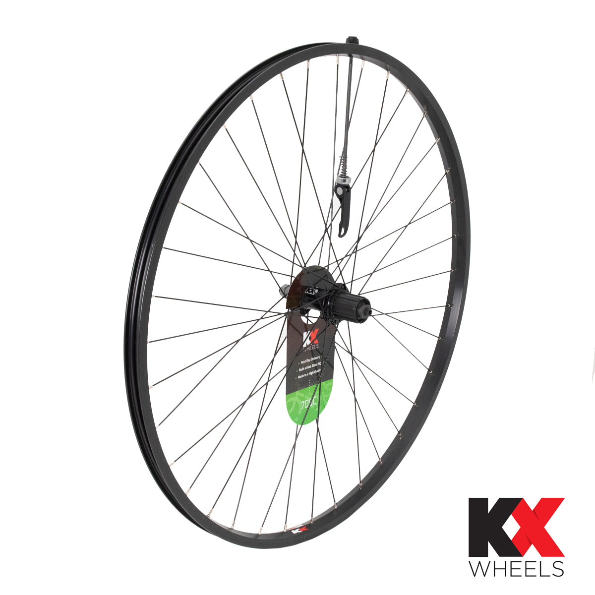 KX Hybrid 700c Singlewall Q/R Cassette Wheel Rim Brake (Rear)