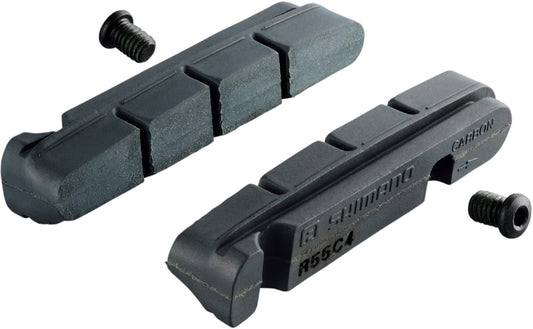 R55C4-A Dura Ace Cartridge Pad Insert Carbon Rim, 1mm Thinner, Pair